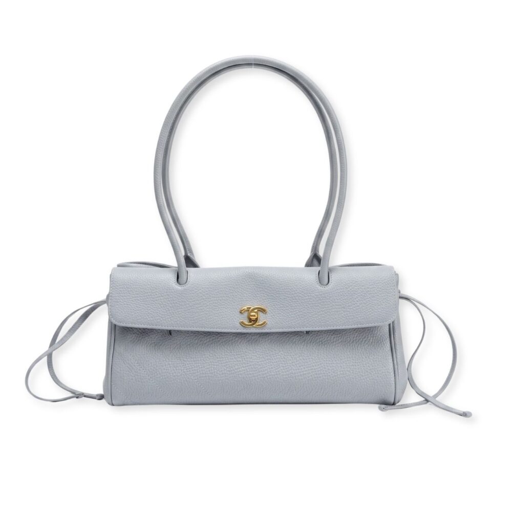 Chanel Shopping Flap Tote Light Blue 31Cm