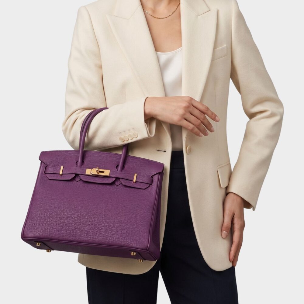 Alternative view of Prestige Edition - Hermes Birkin 25 Anemone Togo 25cm