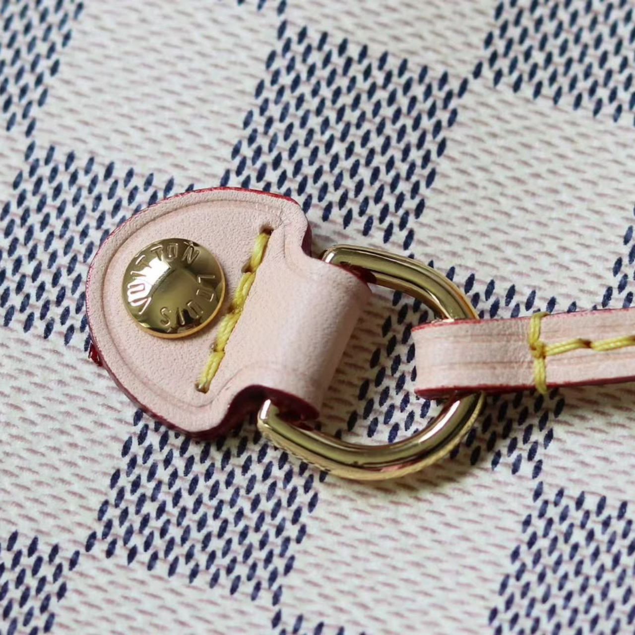 Prestige Edition - Louis Vuitton Neverfull MM Damier Azur Rose Ballerine 39Cm N41605 - Image 5