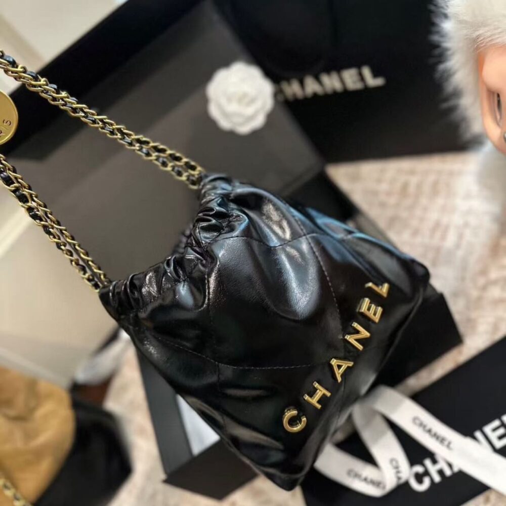 Alternative view of Chanel 22 Mini Handbag Black 20cm AS3980 B19059 94305