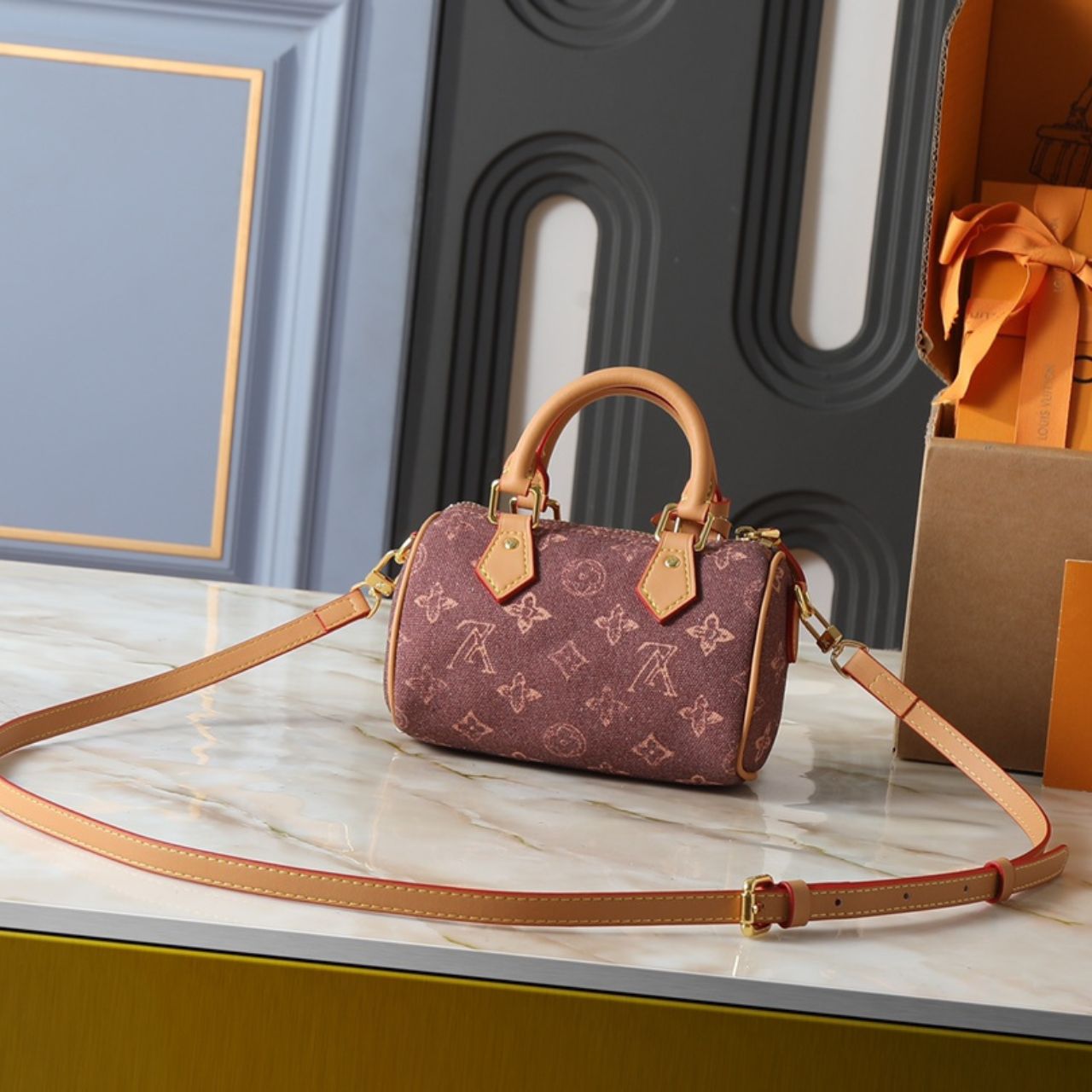 Louis Vuitton Nano Speedy Ebene 16cm M27610 - Image 7