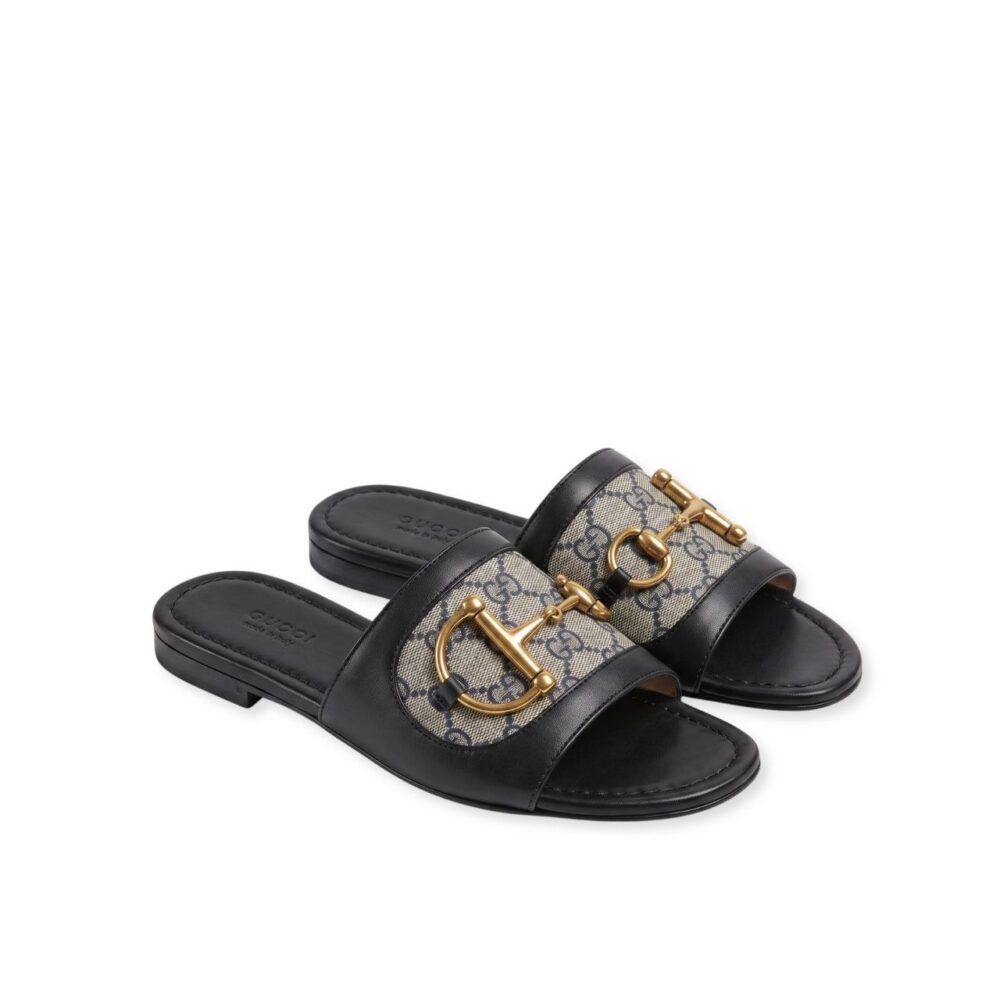 Gucci Horsebit Slide Sandal Black