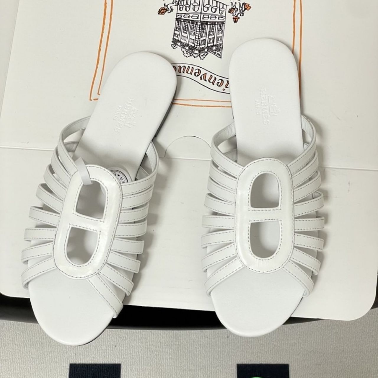 Hermes Noria Sandal Blanc H262093Z - Image 6
