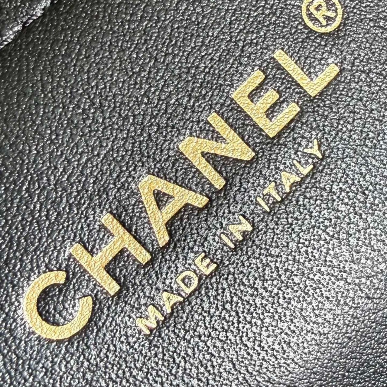 Chanel Shopping Flap Tweed Tote Black Multicolor 31Cm - Image 11
