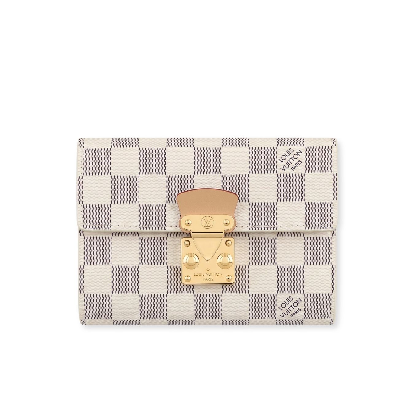 Louis Vuitton Sarah Wallet Damier Azur Rose Ballerine 12cm