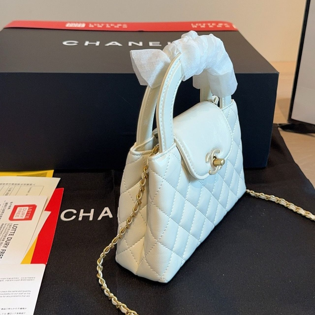 Chanel Quilted Shiny Aged Calfskin Mini Kelly With Gold 13cm AS4416-B23757-94305 - Image 7