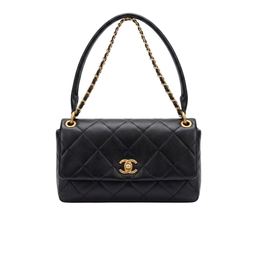 Chanel Large Flap Bag Black 25cm AS6116 B23346 U6546