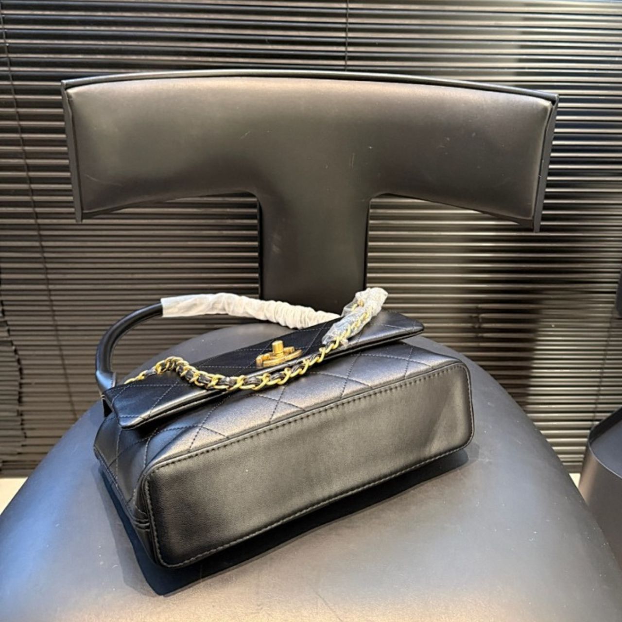 Chanel Large Flap Bag Black 25cm AS6116 B23346 U6546 - Image 4