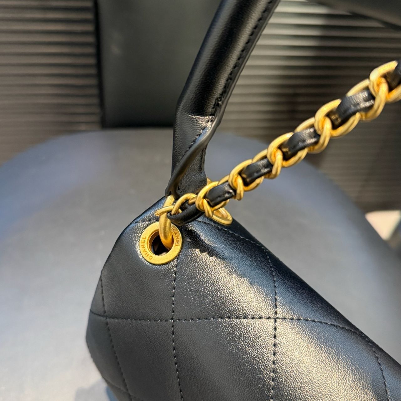 Chanel Large Flap Bag Black 25cm AS6116 B23346 U6546 - Image 8