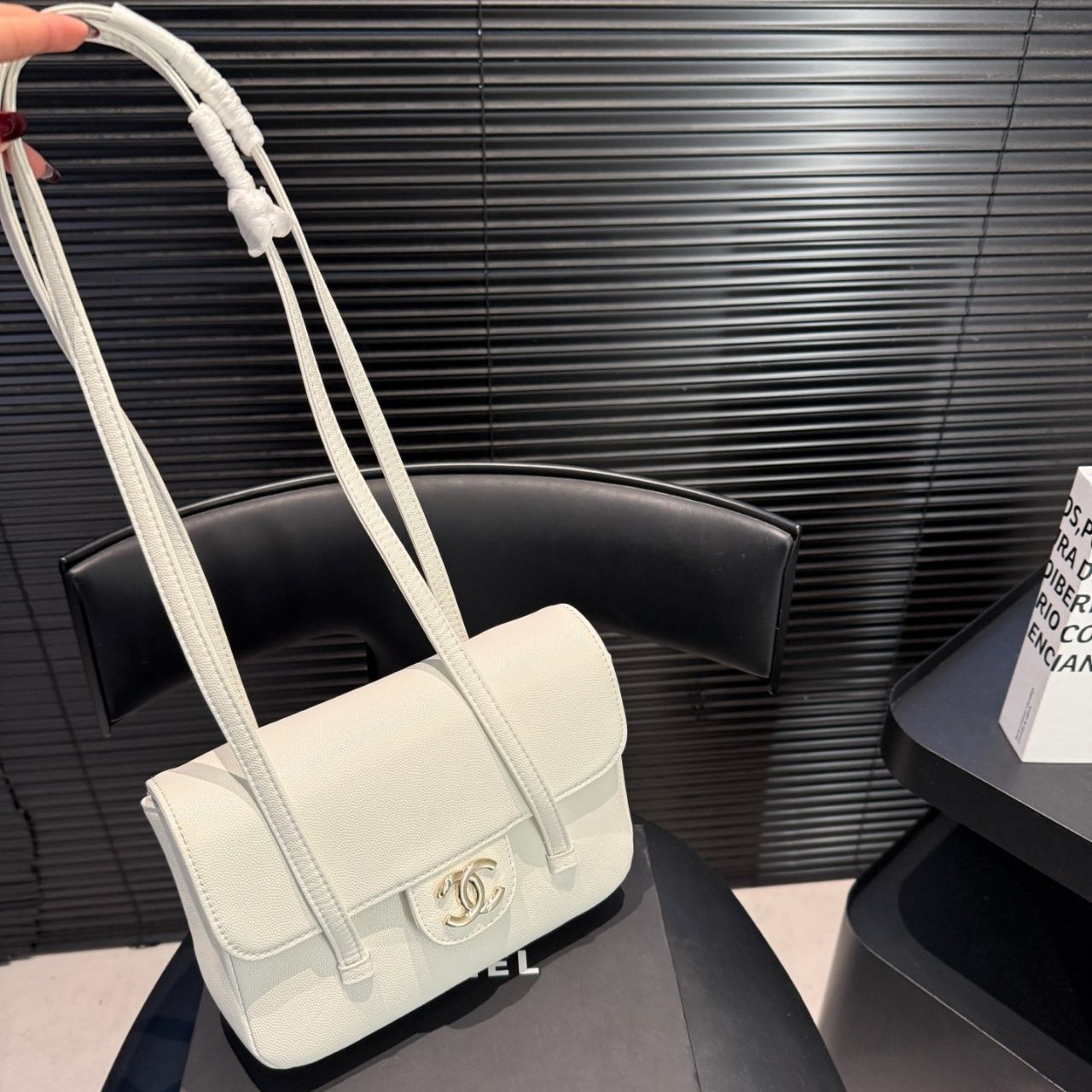 Chanel Preppy Coco Small Flap White 15cm AS6130 B23483 94305 - Image 3