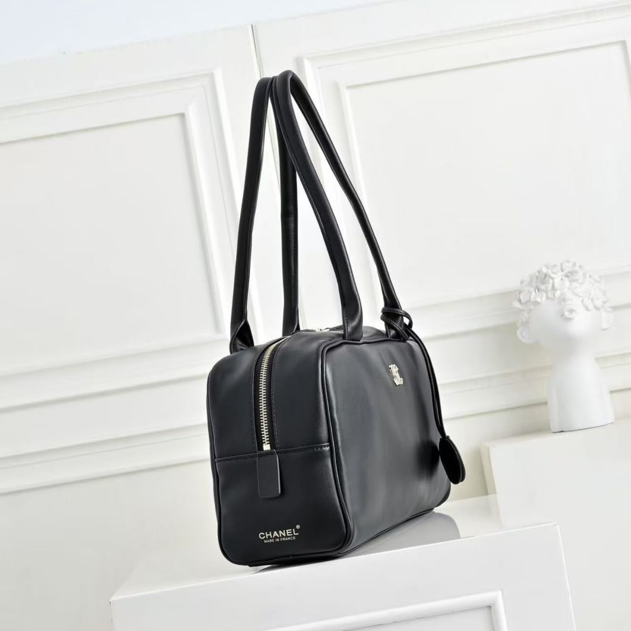 Chanel Fall Winter 2026 Pre Collection Large Bowling Bag Dark Gray 37cm AS6211 B25711 UB662 - Image 7