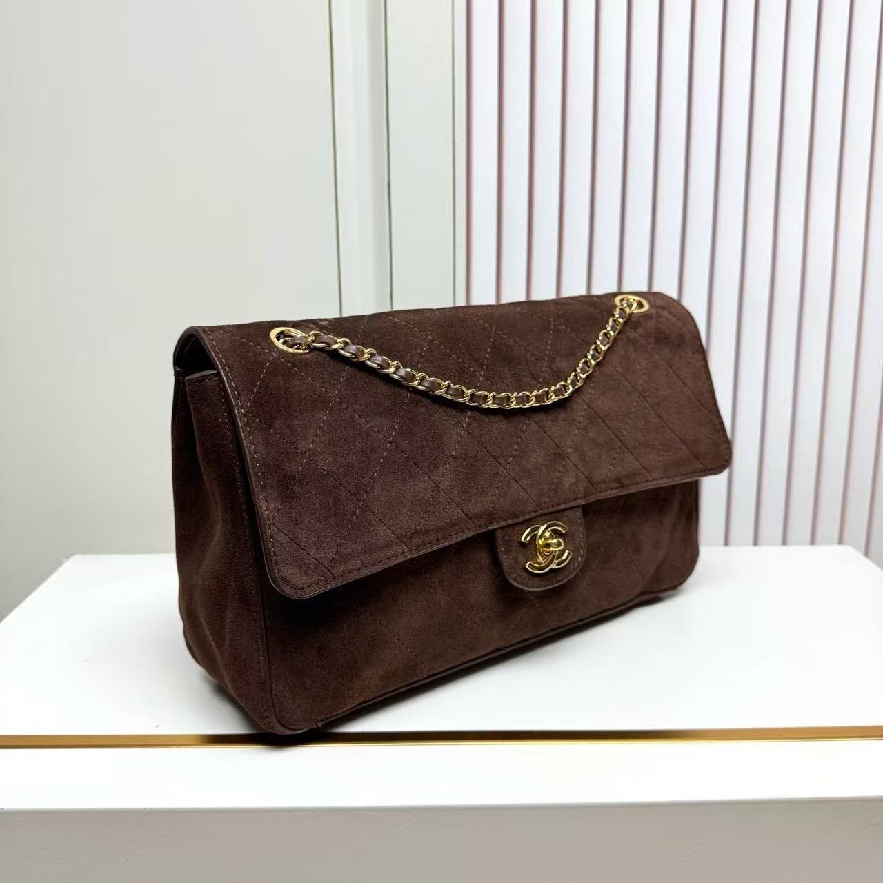 Chanel Metiers Dart 2026 Maxi Flap bag Dark Brown 32cm AS6281 B24009 UA850 - Image 4