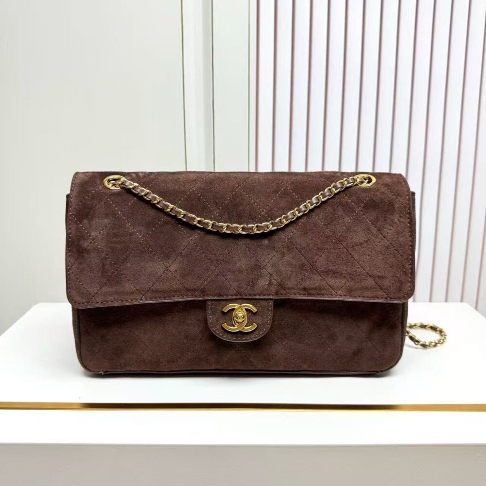 Alternative view of Chanel Metiers Dart 2026 Maxi Flap bag Dark Brown 32cm AS6281 B24009 UA850