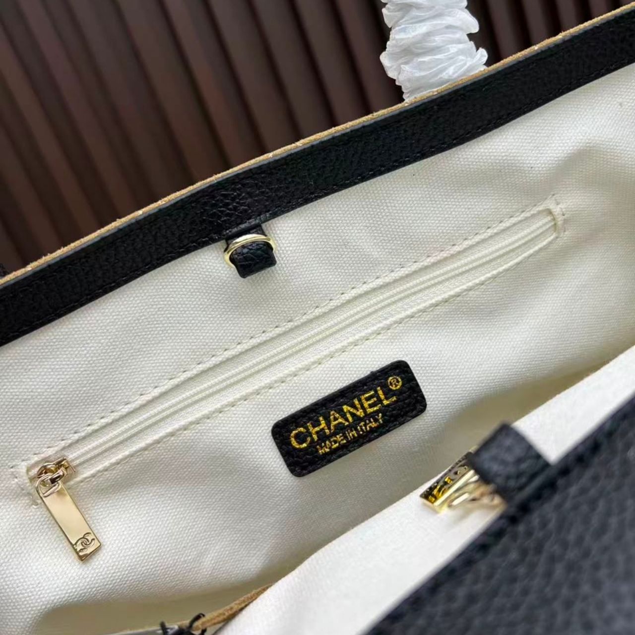 Chanel Metiers Dart 2026 Shopping Bag Dark Beige Black 38cm AS6428 B25073 UB321 - Image 5
