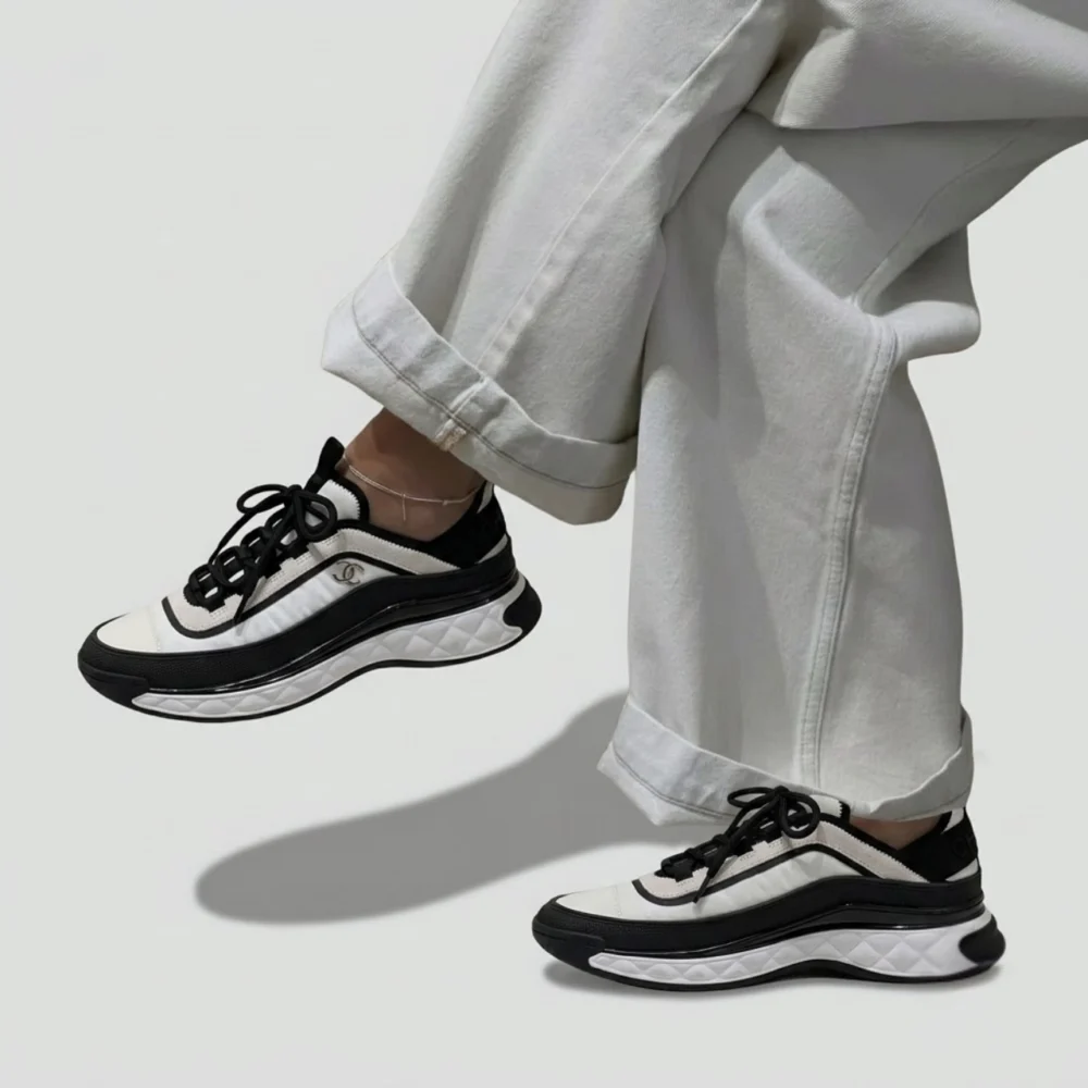 Alternative view of Chanel 2023 Interlocking CC Logo Athletic Sneakers