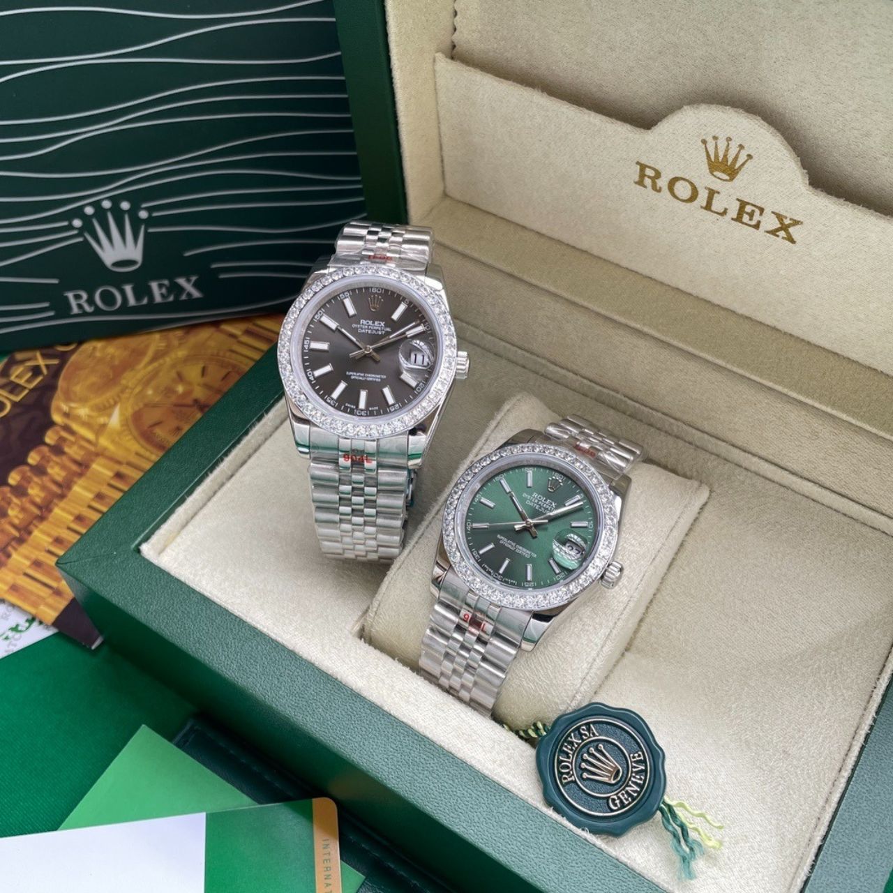 Rolex Datejust Diamond Bezel Black Dial 41mm 126300 - Image 6