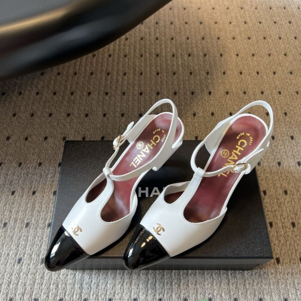 Alternative view of Chanel Metiers Dart 2026 Slingbacks Ivory Black