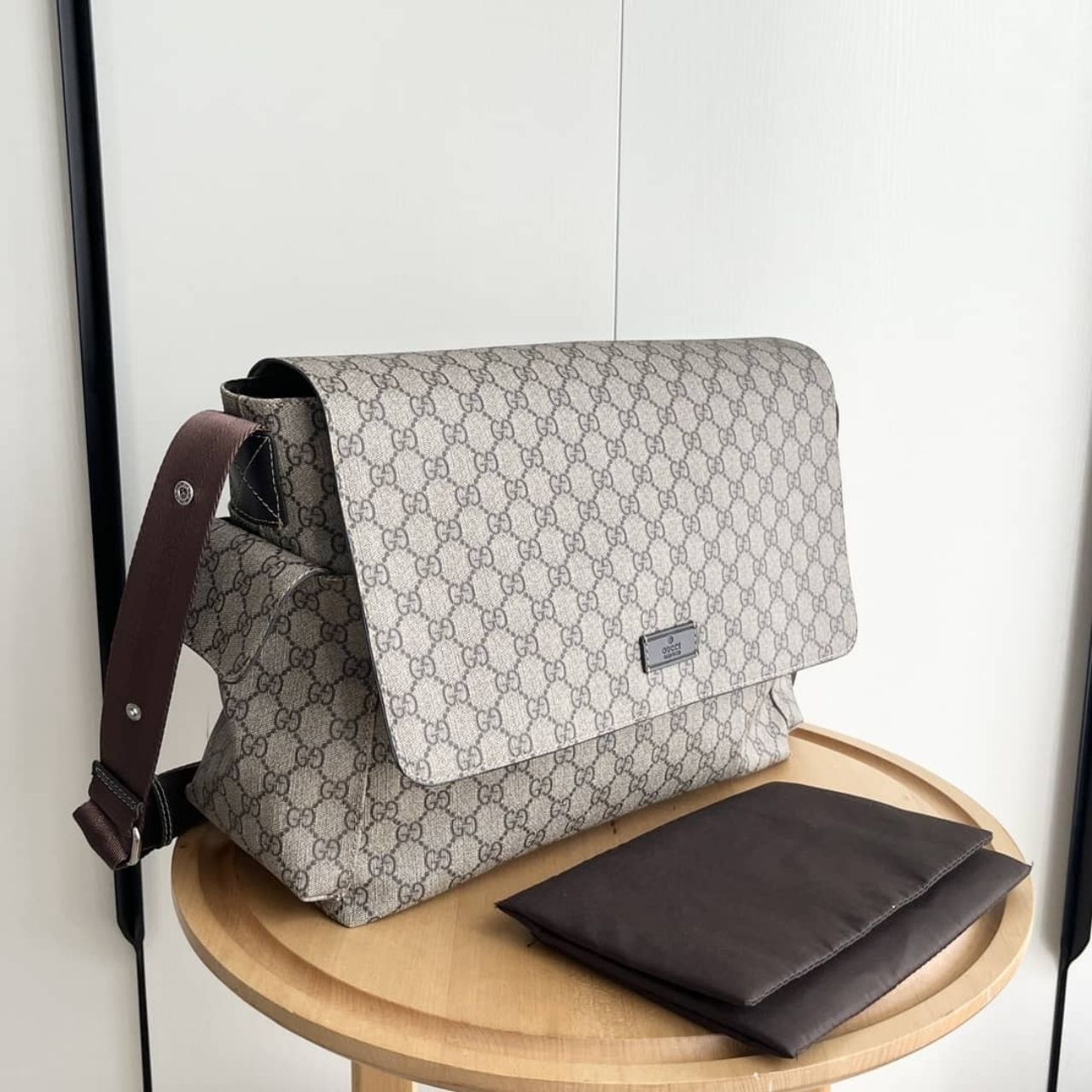 Gucci GG Supreme Large Changing Bag Beige Ebony 44cm 211131 KGDIG 8588 - Image 5