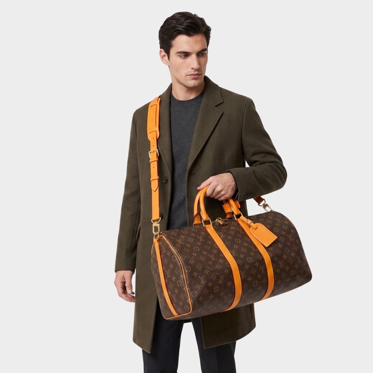 Louis Vuitton Keepall Bandouliere 50 Safran Yellow 50cm M12634 - Image 2