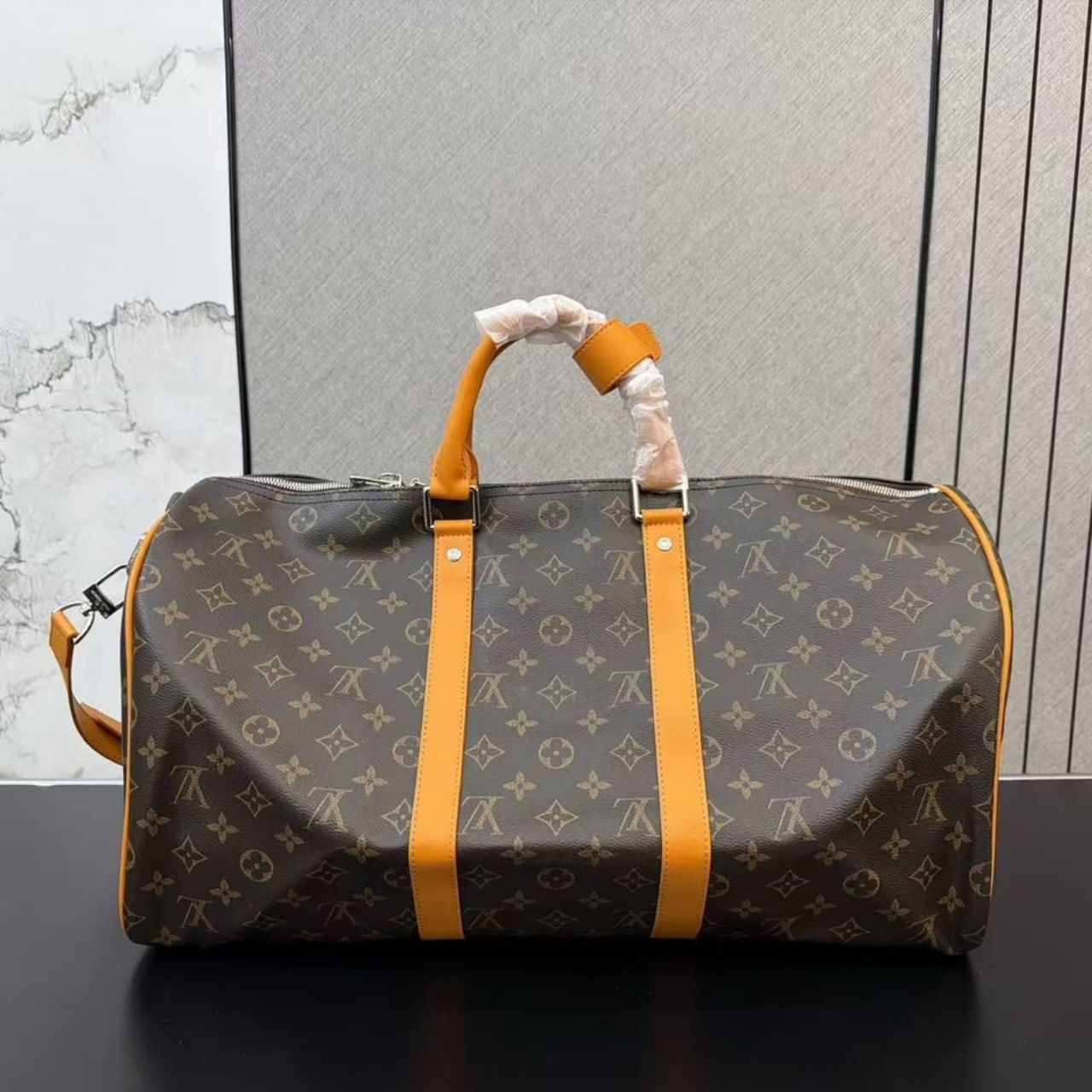 Louis Vuitton Keepall Bandouliere 50 Safran Yellow 50cm M12634 - Image 8