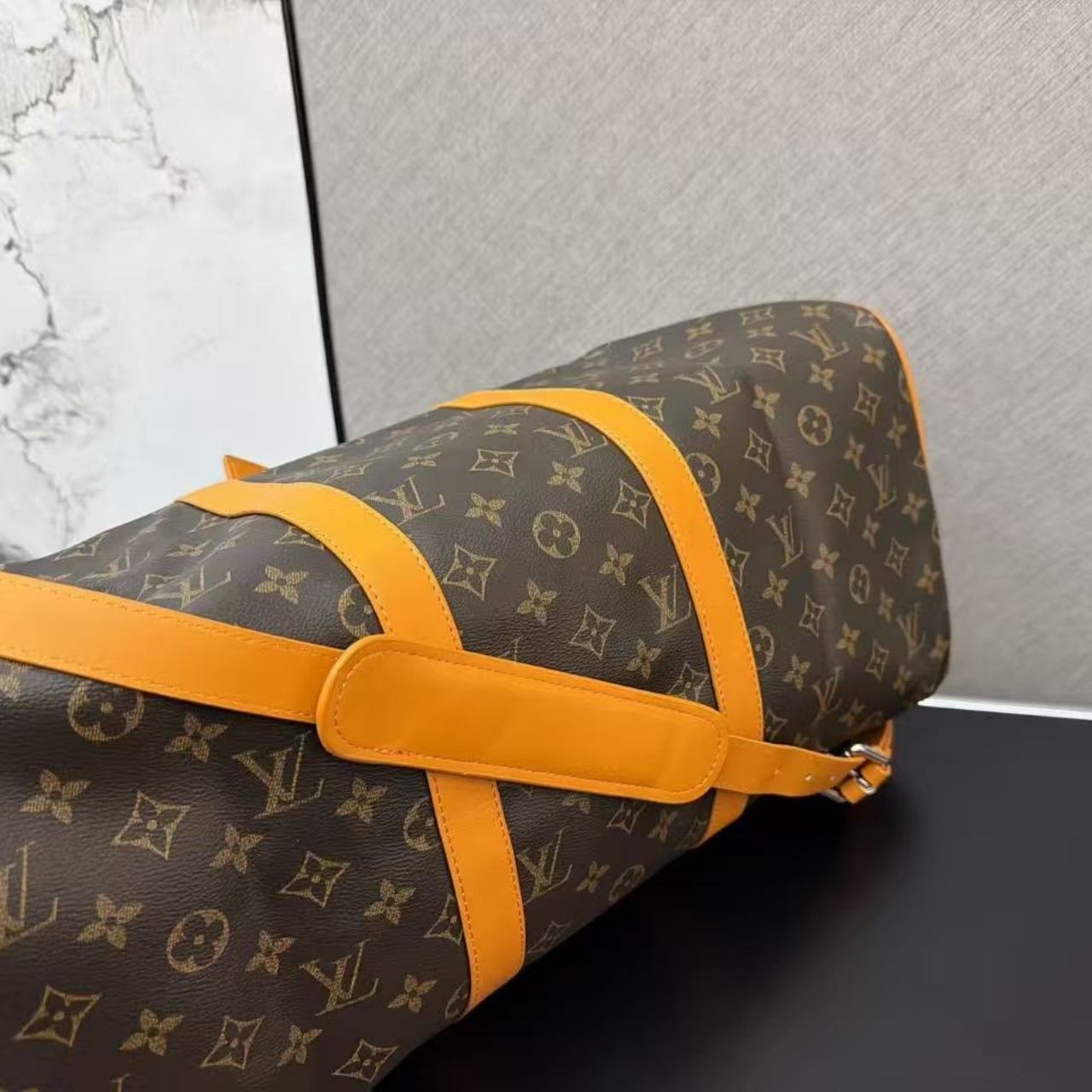 Louis Vuitton Keepall Bandouliere 50 Safran Yellow 50cm M12634 - Image 7