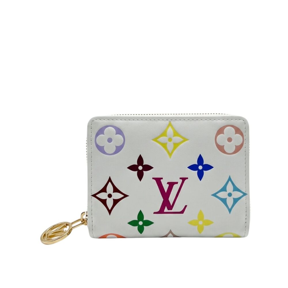 Louis Vuitton LV x TM Lou Wallet Monogram Multicolor White 11Cm M13829