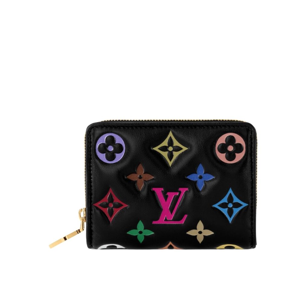 Louis Vuitton LV x TM Lou Wallet Monogram Multicolor Black 11Cm M13829
