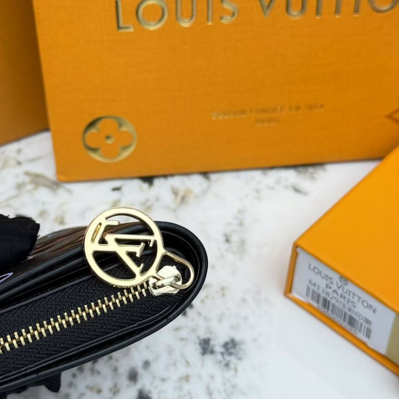 Louis Vuitton LV x TM Lou Wallet Monogram Multicolor Black 11Cm M13829 - Image 8