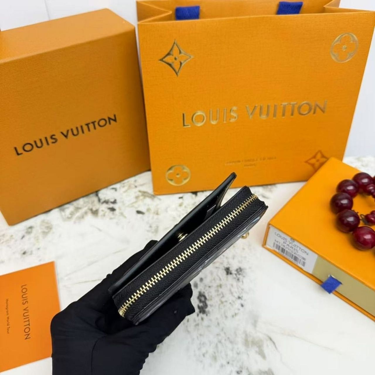 Louis Vuitton LV x TM Lou Wallet Monogram Multicolor Black 11Cm M13829 - Image 7