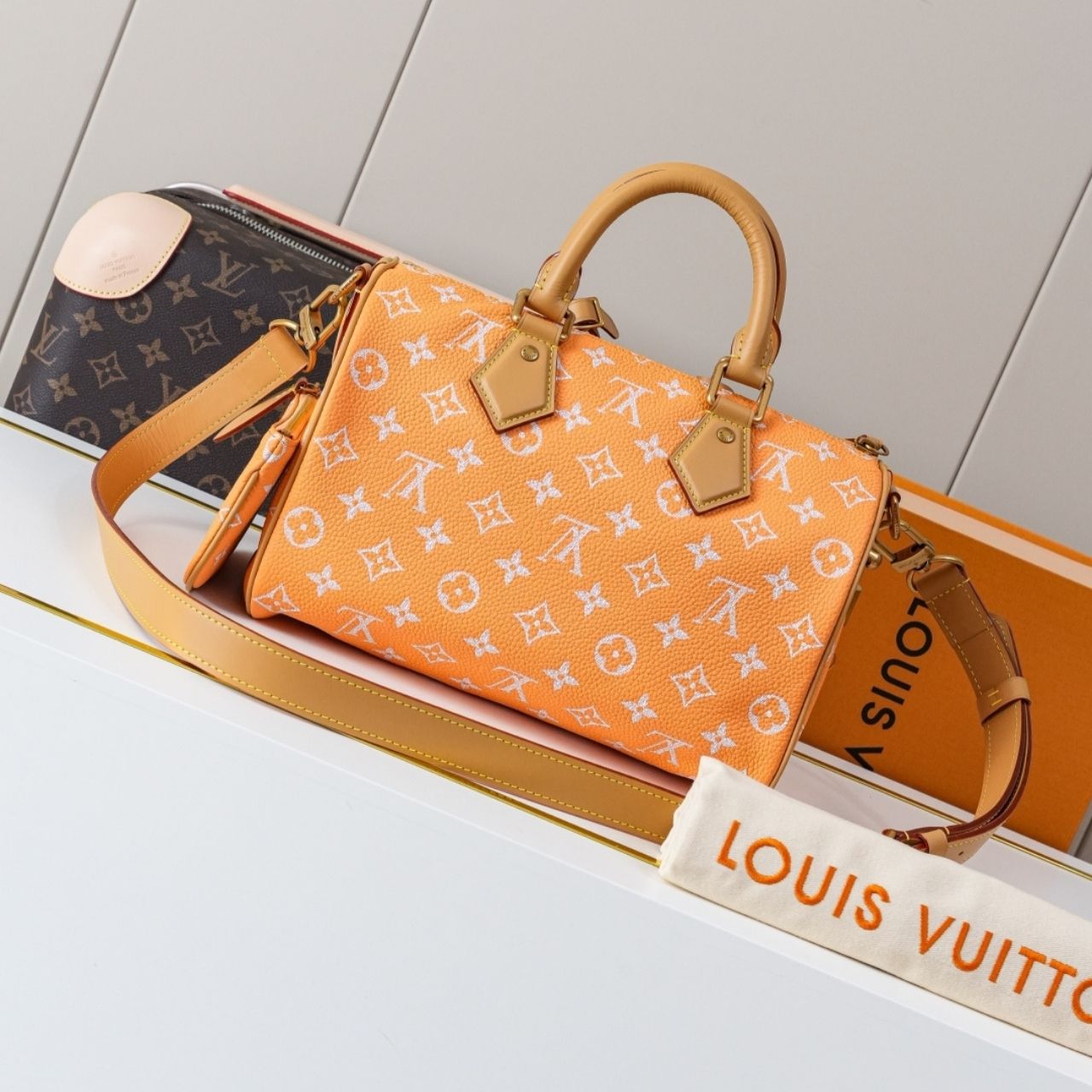 Prestige Edition - Louis Vuitton Speedy P9 Bandouliere 25 Summer Peach 25cm M13912 - Image 8