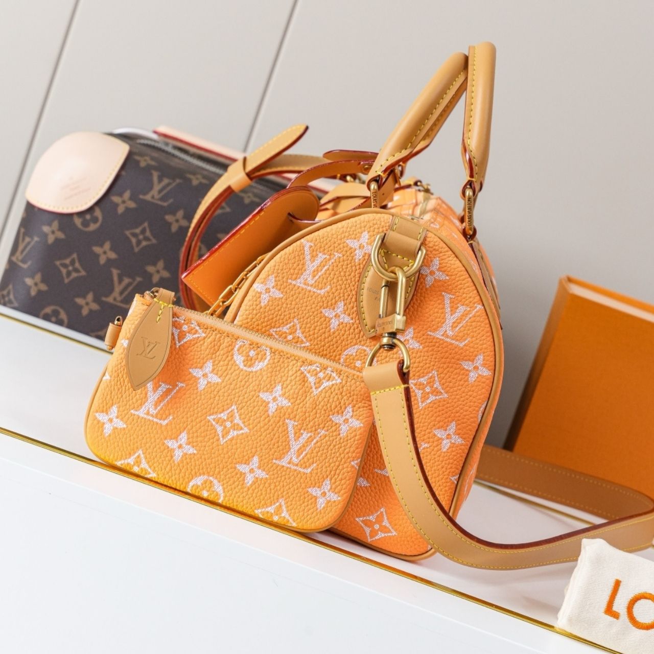 Prestige Edition - Louis Vuitton Speedy P9 Bandouliere 25 Summer Peach 25cm M13912 - Image 7