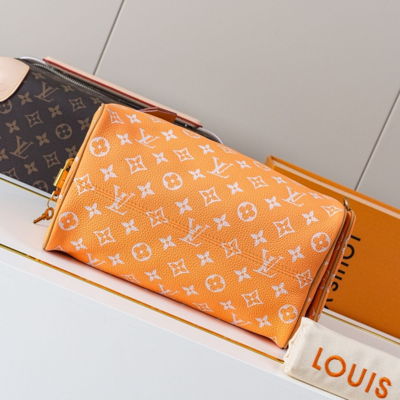 Prestige Edition - Louis Vuitton Speedy P9 Bandouliere 25 Summer Peach 25cm M13912 - Image 6