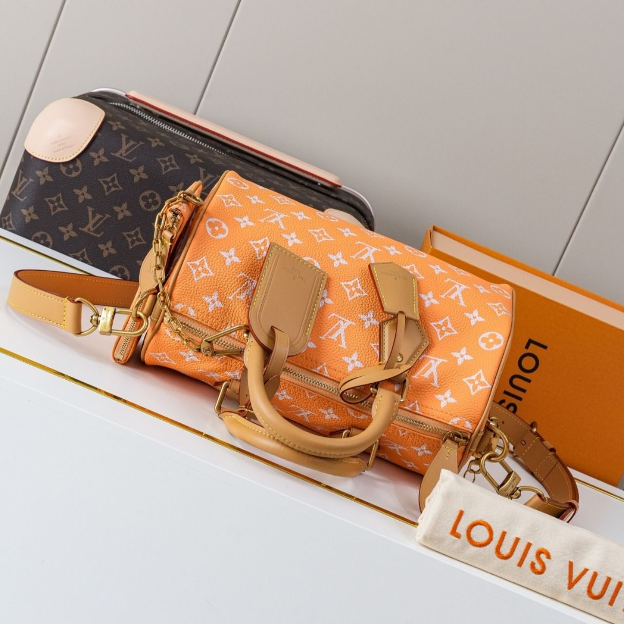 Prestige Edition - Louis Vuitton Speedy P9 Bandouliere 25 Summer Peach 25cm M13912 - Image 5