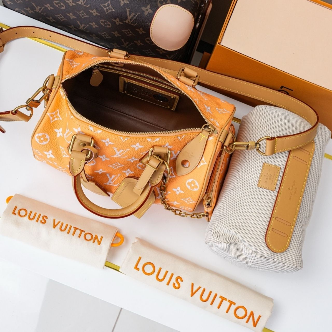 Prestige Edition - Louis Vuitton Speedy P9 Bandouliere 25 Summer Peach 25cm M13912 - Image 4