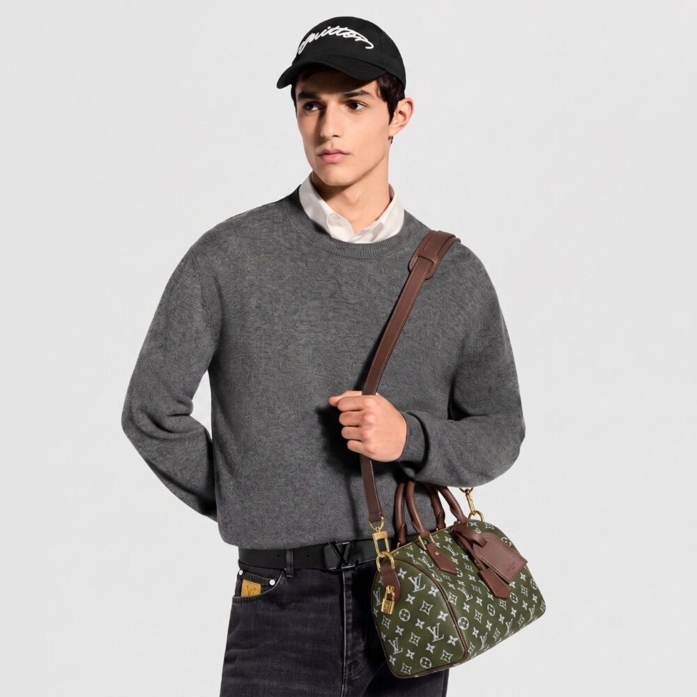 Alternative view of Prestige Edition - Louis Vuitton Speedy P9 Bandouliere 25 Green Sancha 25cm M15241
