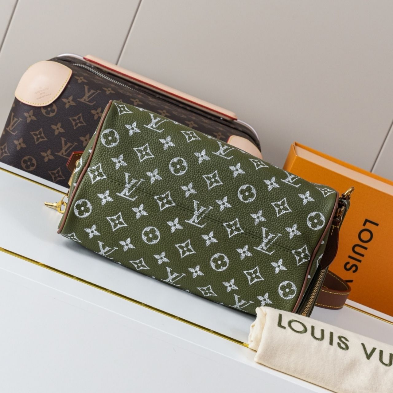Prestige Edition - Louis Vuitton Speedy P9 Bandouliere 25 Green Sancha 25cm M15241 - Image 7