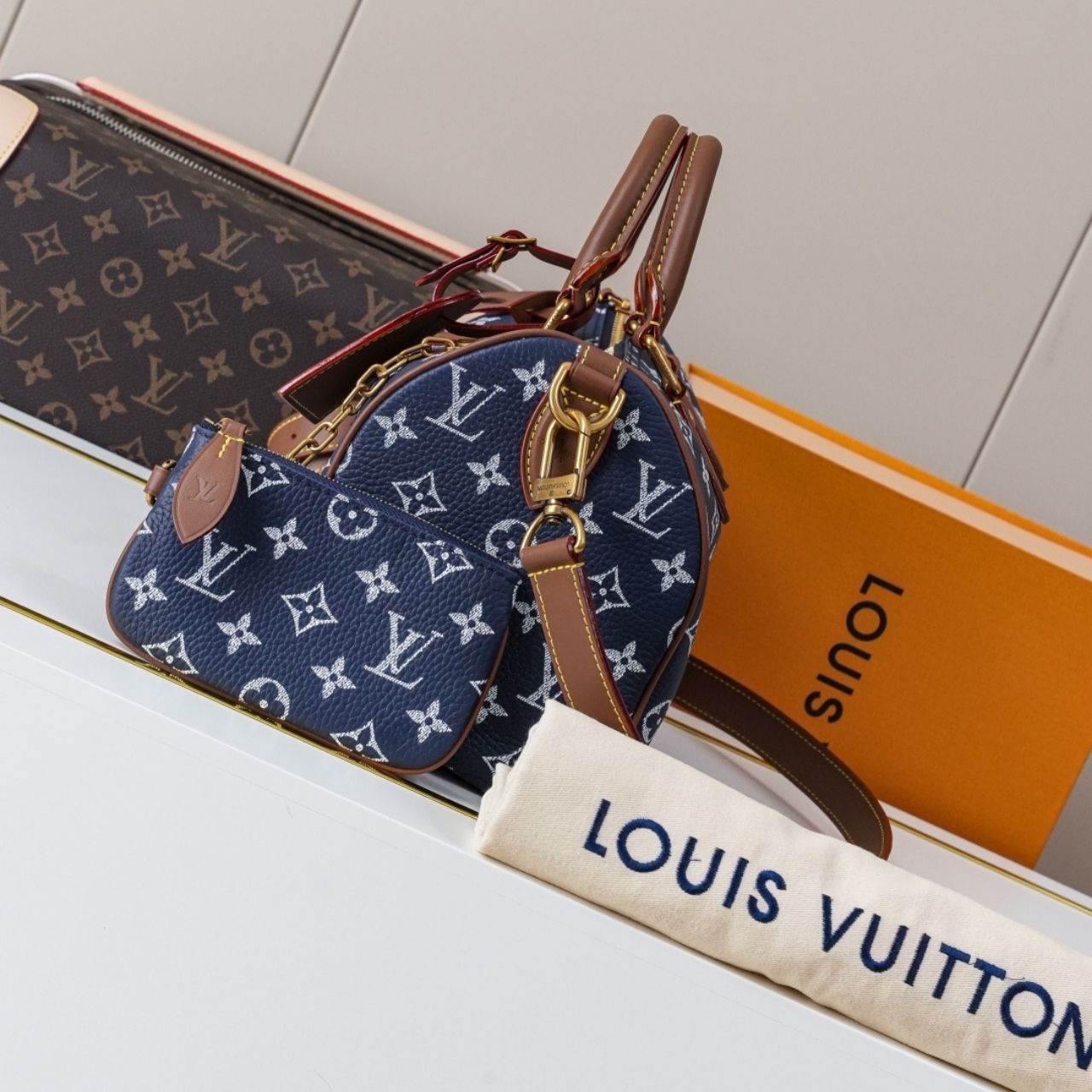 Prestige Edition - Louis Vuitton Speedy P9 Bandouliere 25 Indigo 25cm M15278 - Image 11