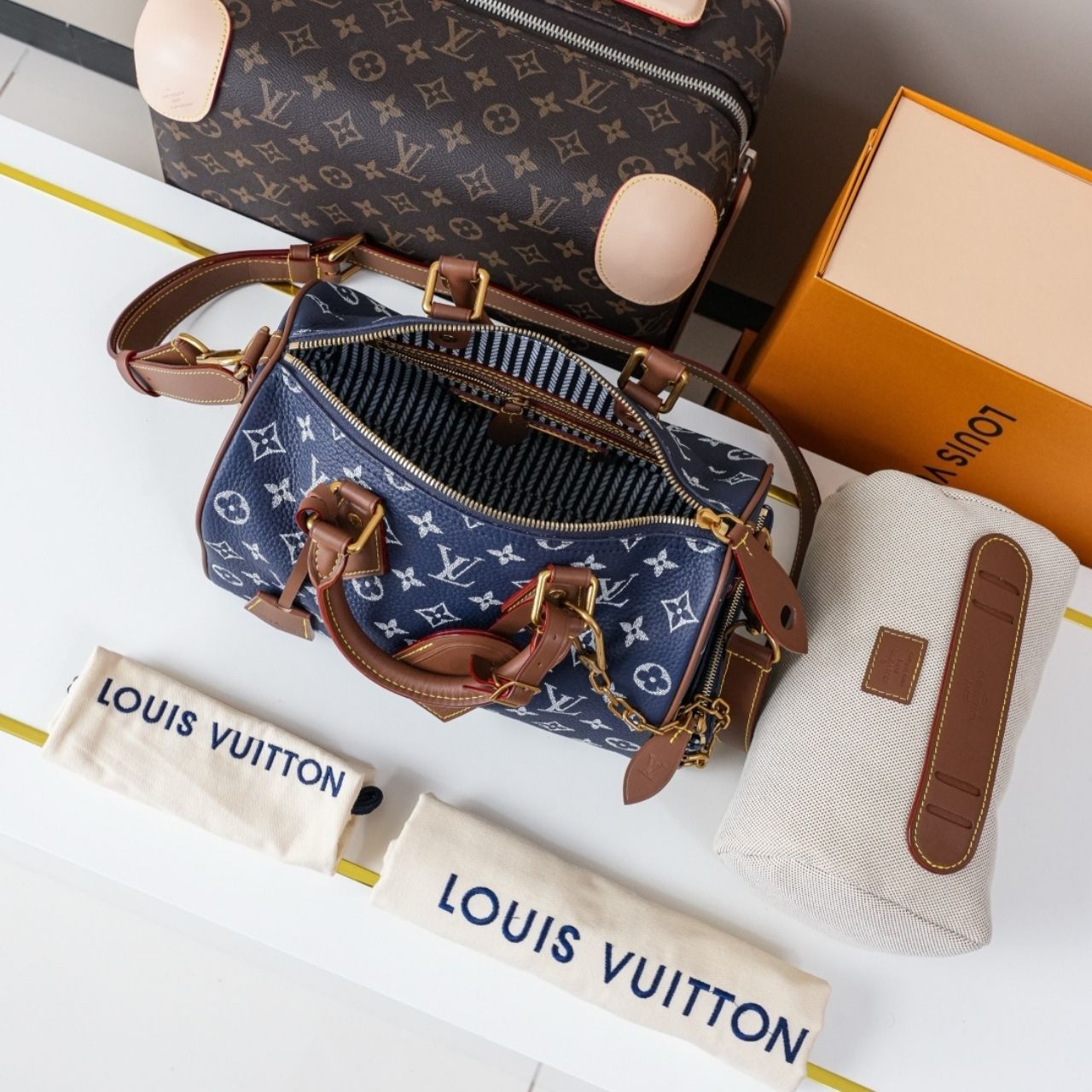 Prestige Edition - Louis Vuitton Speedy P9 Bandouliere 25 Indigo 25cm M15278 - Image 6