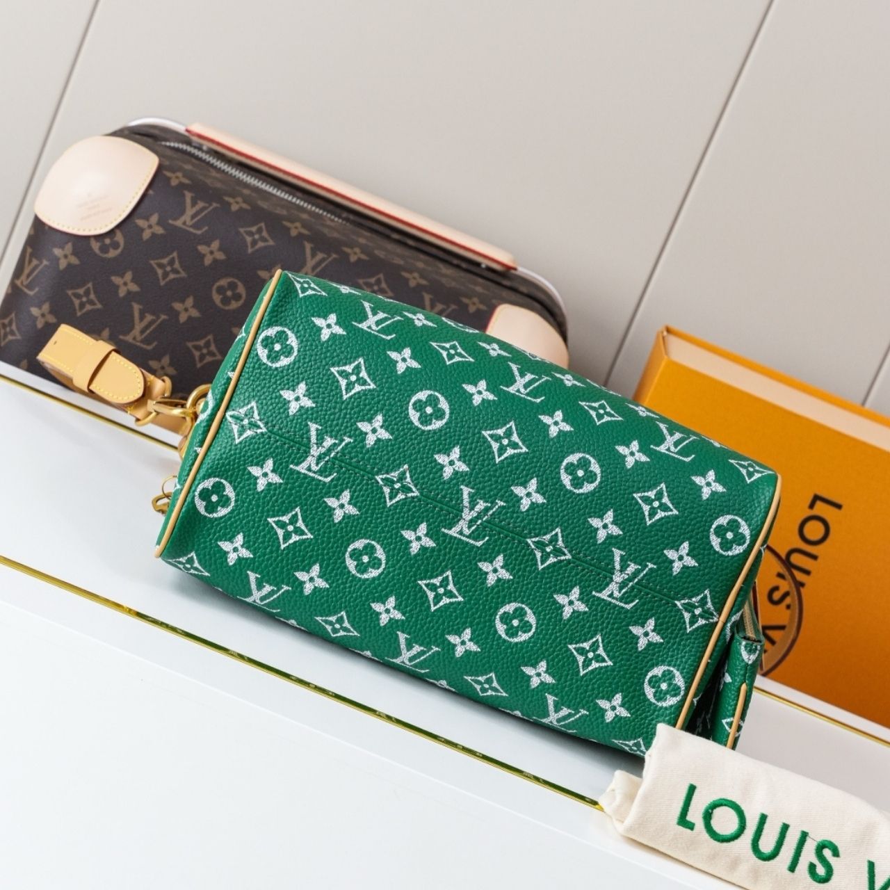 Prestige Edition - Louis Vuitton Speedy P9 Bandouliere 25 Green 25cm M24423 - Image 10