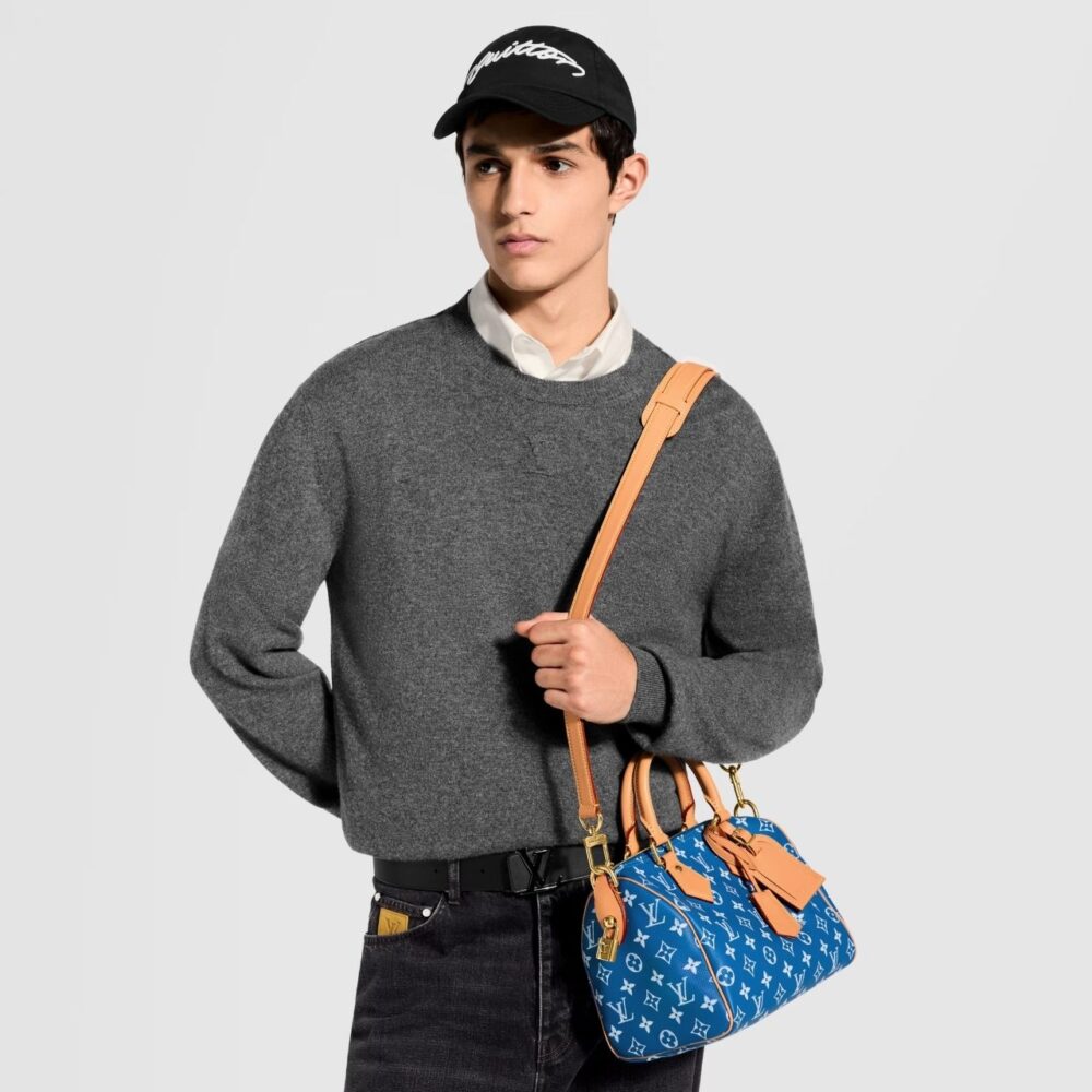 Alternative view of Prestige Edition - Louis Vuitton Speedy P9 Bandouliere 25 Bleu 25cm M24424