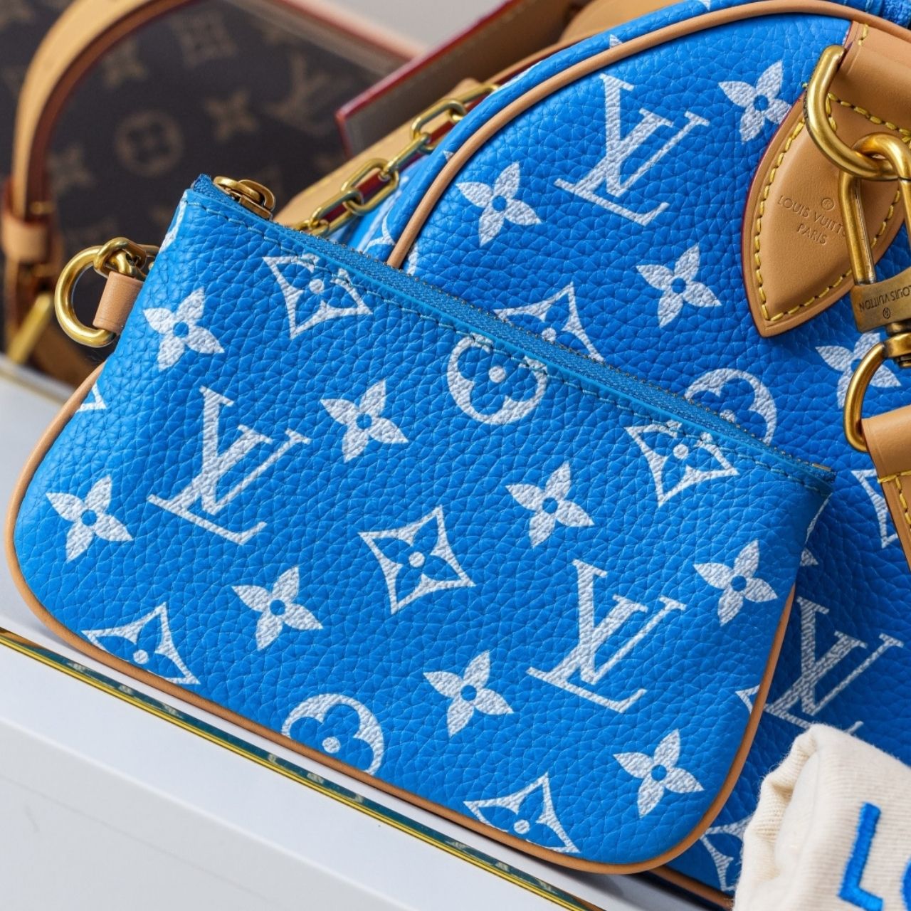 Prestige Edition - Louis Vuitton Speedy P9 Bandouliere 25 Bleu 25cm M24424 - Image 11