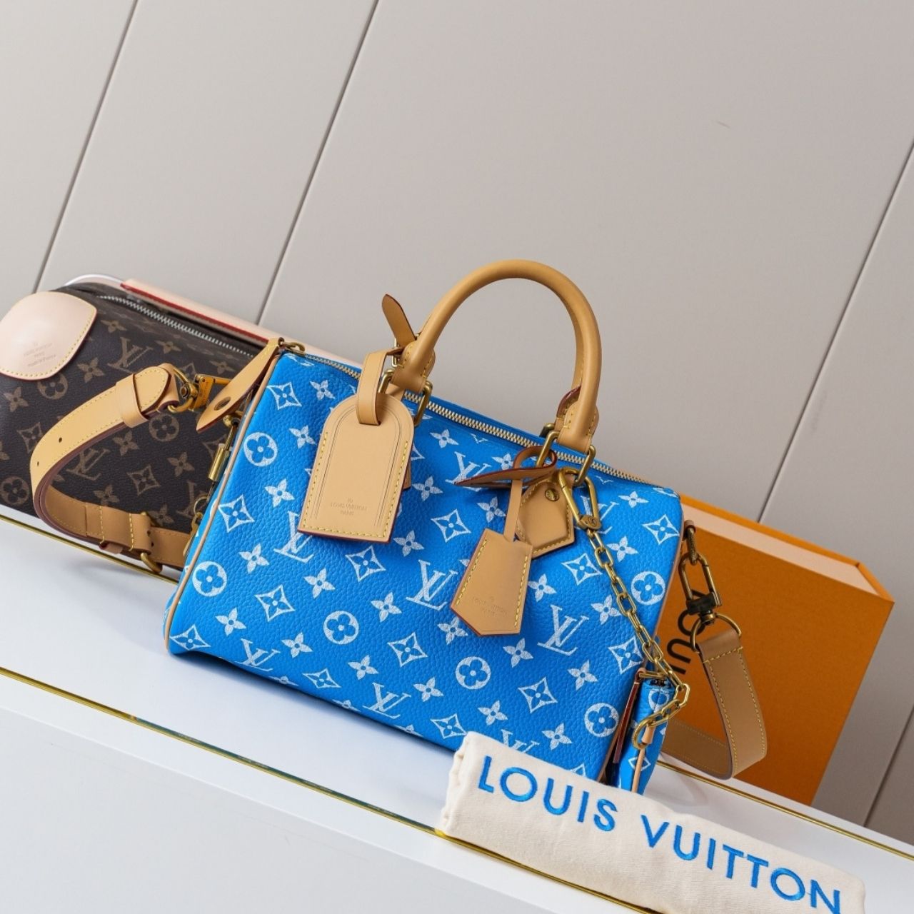 Prestige Edition - Louis Vuitton Speedy P9 Bandouliere 25 Bleu 25cm M24424 - Image 5