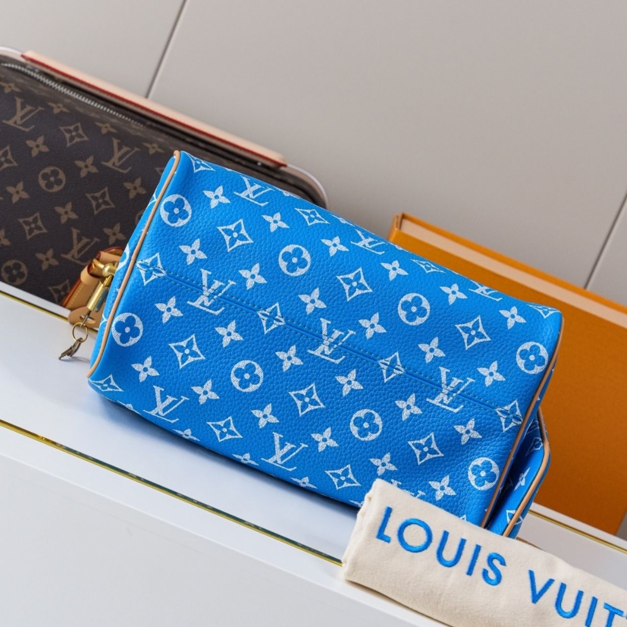 Prestige Edition - Louis Vuitton Speedy P9 Bandouliere 25 Bleu 25cm M24424 - Image 3