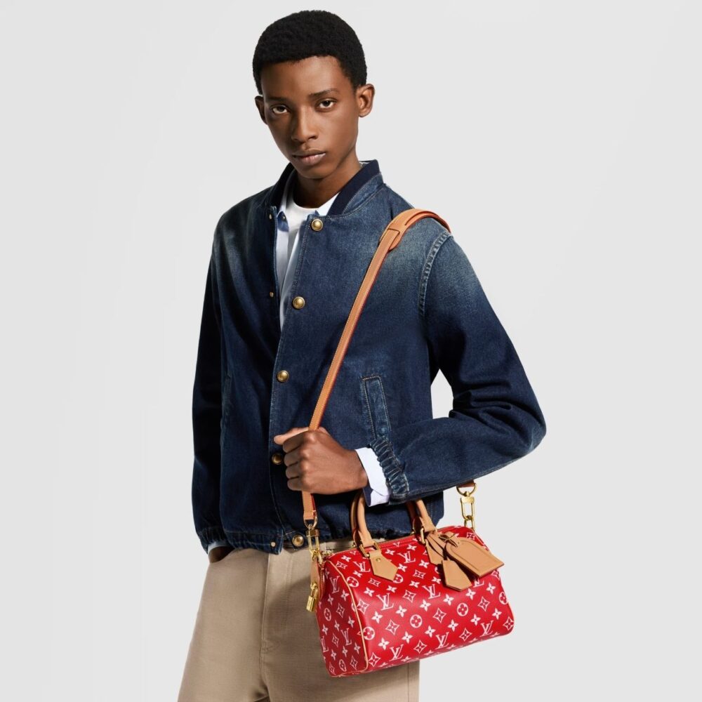Alternative view of Prestige Edition - Louis Vuitton Speedy P9 Bandouliere 25 Rouge 25cm M24425