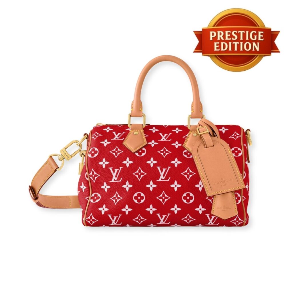 Prestige Edition - Louis Vuitton Speedy P9 Bandouliere 25 Rouge 25cm M24425