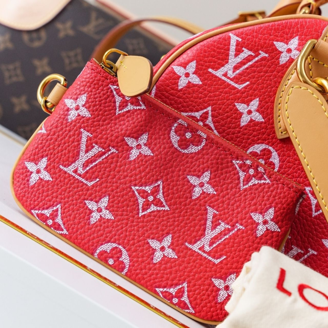 Prestige Edition - Louis Vuitton Speedy P9 Bandouliere 25 Rouge 25cm M24425 - Image 10