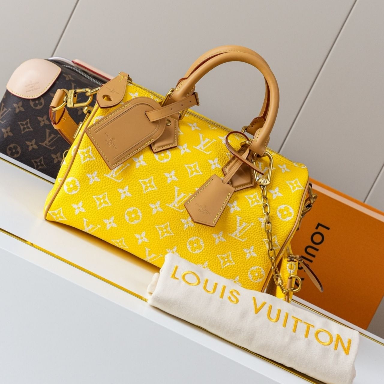 Prestige Edition - Louis Vuitton Speedy P9 Bandouliere 25 Jaune Mat 25cm M24426 - Image 11