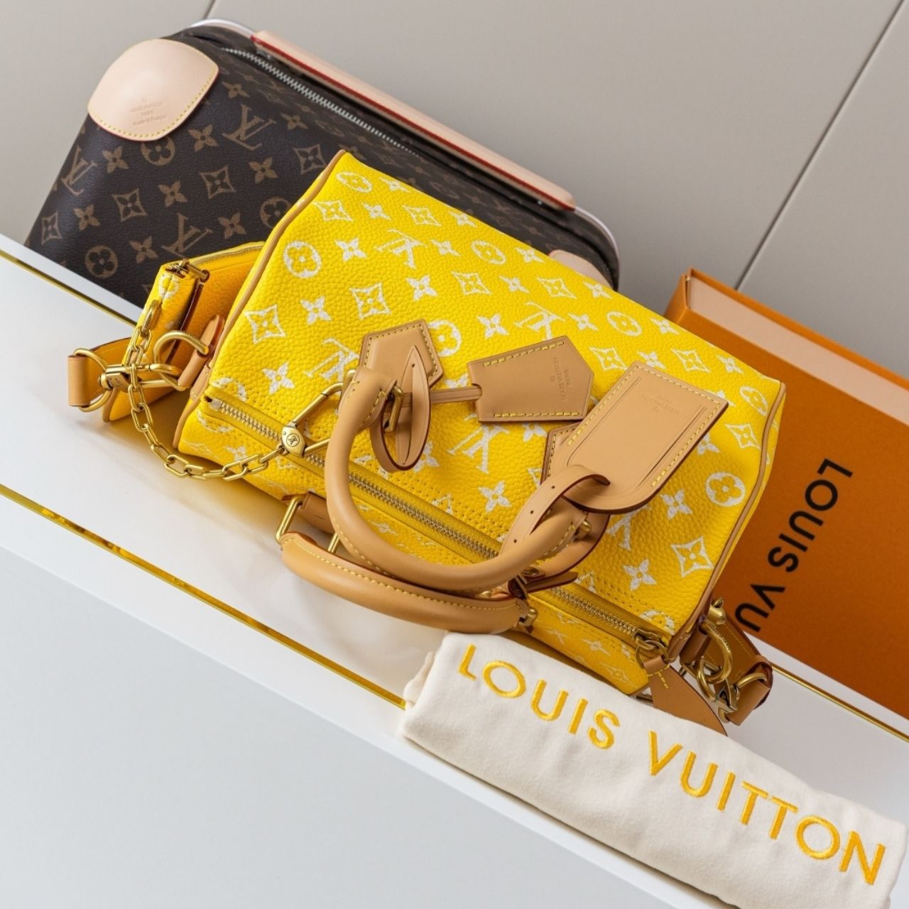 Prestige Edition - Louis Vuitton Speedy P9 Bandouliere 25 Jaune Mat 25cm M24426 - Image 10