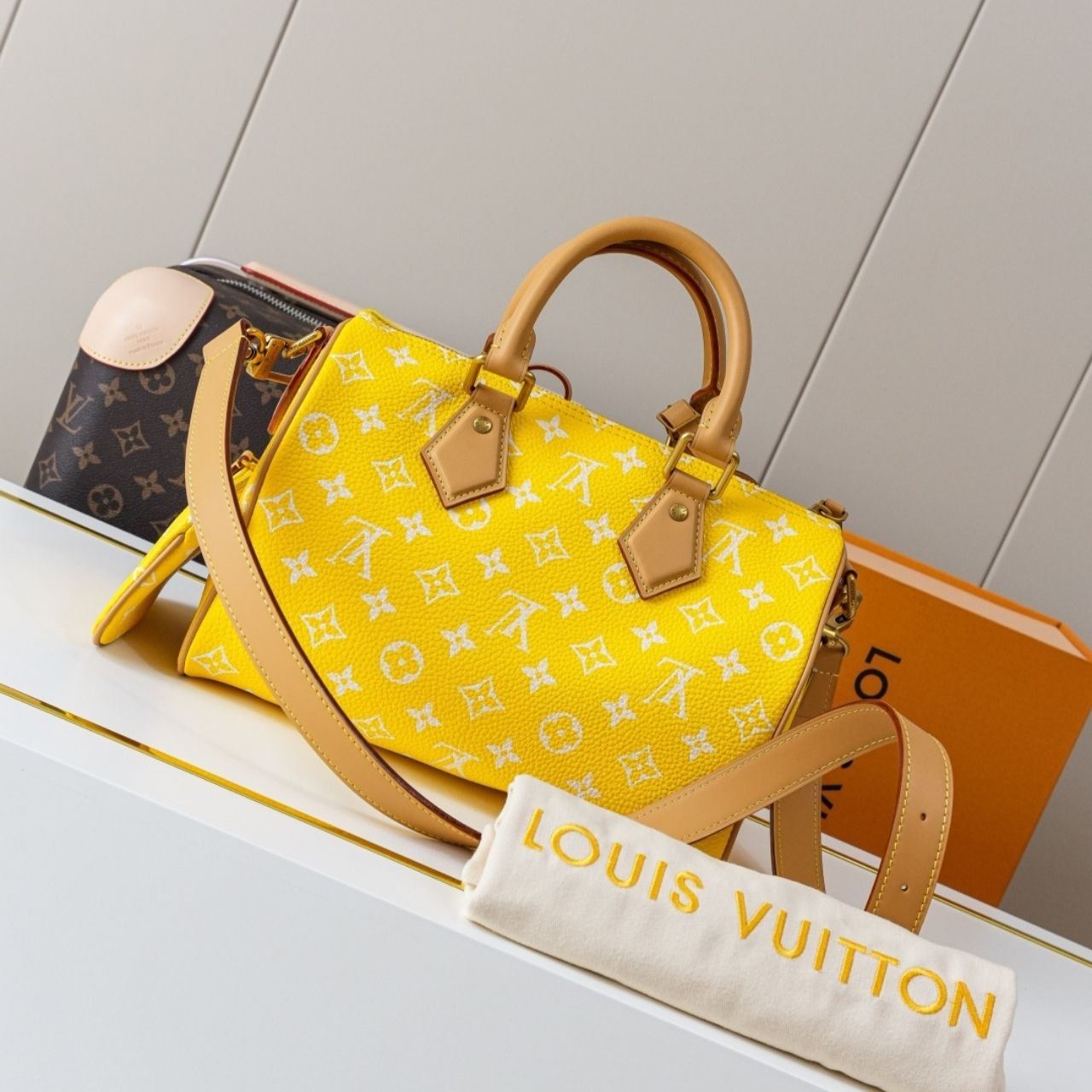 Prestige Edition - Louis Vuitton Speedy P9 Bandouliere 25 Jaune Mat 25cm M24426 - Image 9