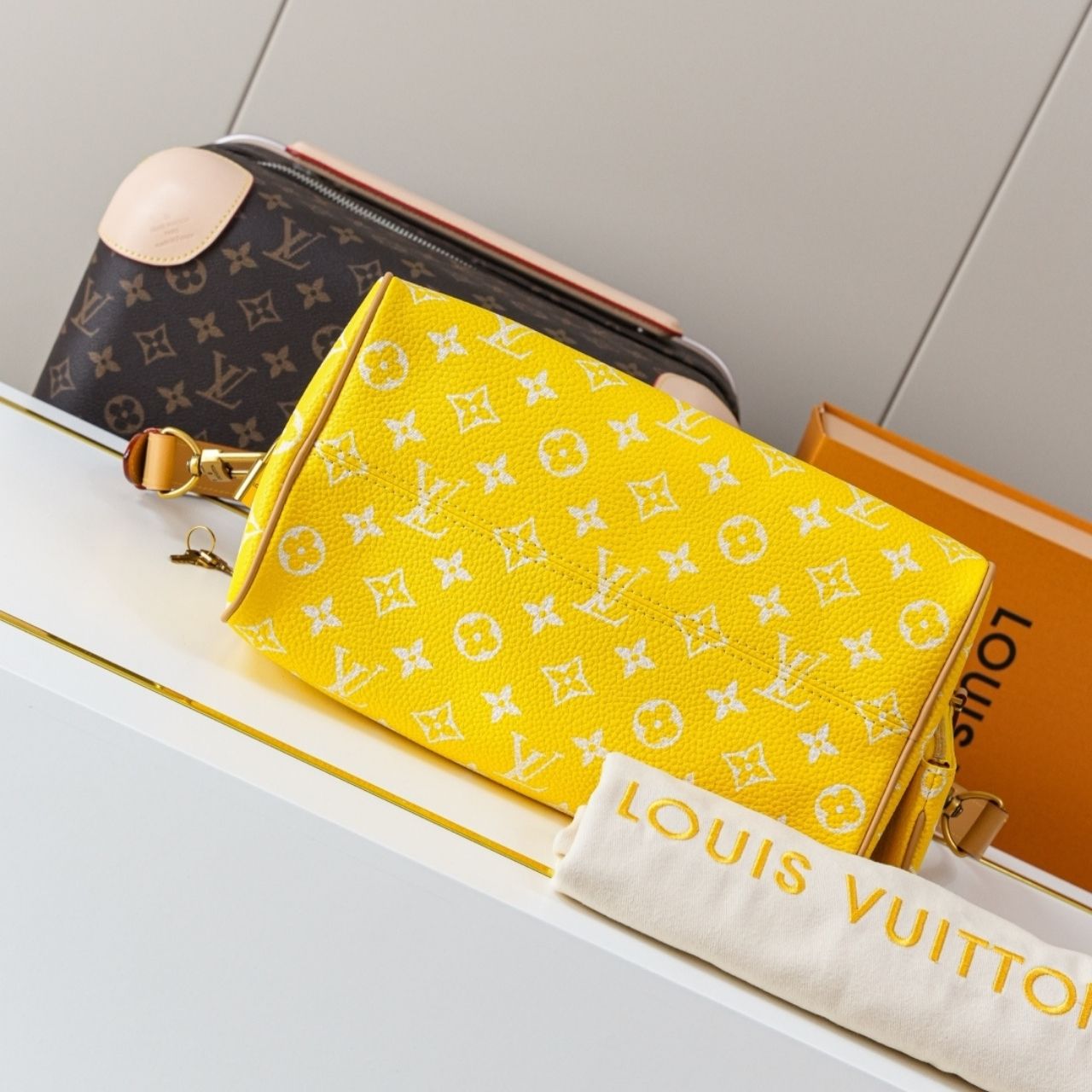 Prestige Edition - Louis Vuitton Speedy P9 Bandouliere 25 Jaune Mat 25cm M24426 - Image 7